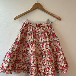 Pumpkin Patch Floral Skirt